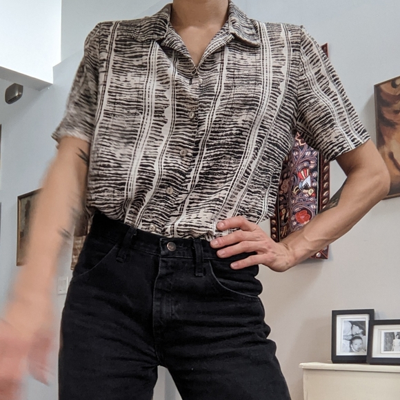 Vintage short sleeve blouse - Picture 1 of 4